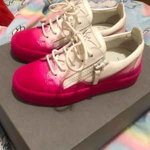 Giuseppe Zanotti Hot Pink & White